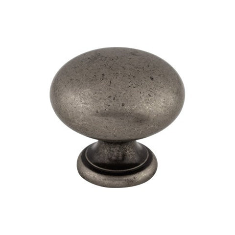 Mushroom Knob 1 1/4 Inch - Pewter Antique - PTA