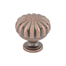 Melon Knob 1 1/4 Inch - Antique Copper - AC