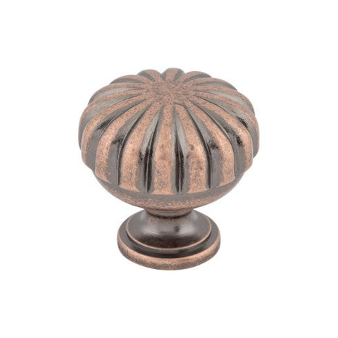 Melon Knob 1 1/4 Inch - Antique Copper - AC