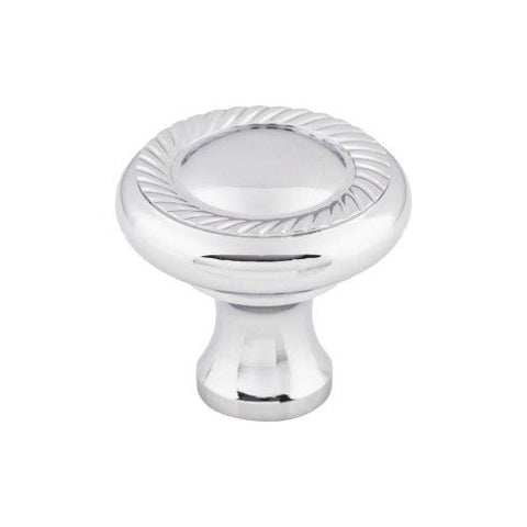 Swirl Cut Knob 1 1/4 Inch - Polished Chrome - PC