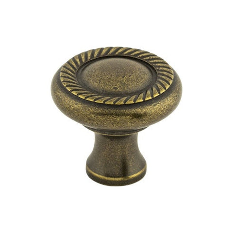 Swirl Cut Knob 1 1/4 Inch - German Bronze - GBZ