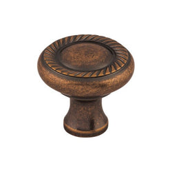 Swirl Cut Knob 1 1/4 Inch - Antique Copper - AC