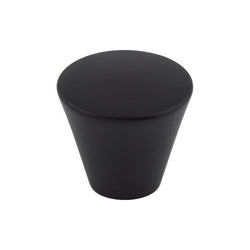 Cone Knob 1 1/16 Inch - Flat Black - BLK