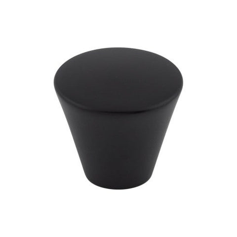 Cone Knob 1 1/16 Inch - Flat Black - BLK