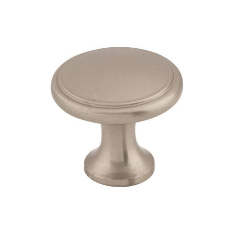 Ringed Knob 1 1/8 Inch - Brushed Satin Nickel - BSN