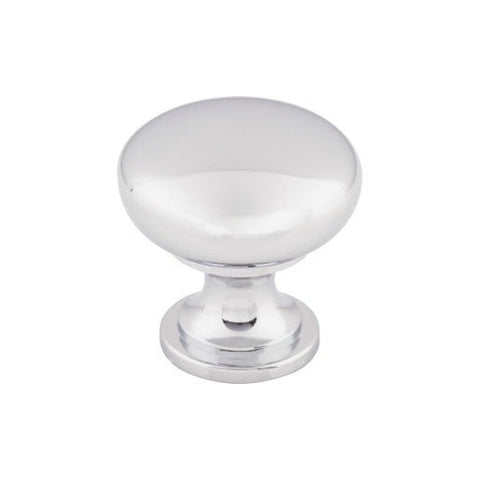 Hollow Round Knob 1 3/16 Inch - Polished Chrome - PC