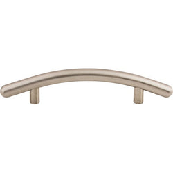 Curved Bar Pull 3 3/4 Inch (c-c) - Brushed Satin Nickel - BSN