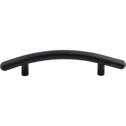 Curved Bar Pull 3 3/4 Inch (c-c) - Flat Black - BLK