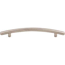 Curved Bar Pull 6 5/16 Inch (c-c) - Brushed Satin Nickel - BSN