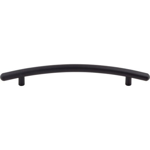 Curved Bar Pull 6 5/16 Inch (c-c) - Flat Black - BLK