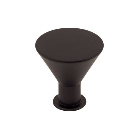 Cocktail Knob 1 3/16 Inch - Flat Black - BLK