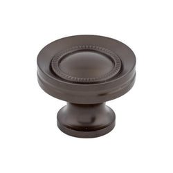 Button Faced Knob 1 1/4 Inch - Oil Rubbed Bronze - ORB