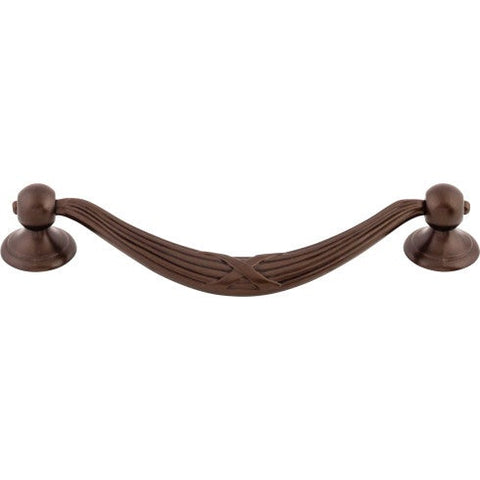 Ribbon & Reed Drop Pull 5 1/16 Inch (c-c) - Oil Rubbed Bronze