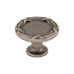 Ribbon & Reed Knob 1 1/4 Inch - Pewter Antique - PTA