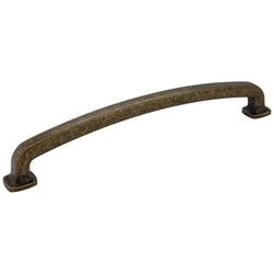 Belcastel 1 12" Pull (OA - 13-1/4" ) - Distressed Antique Bras