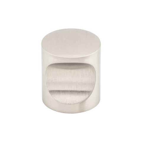 Indent Knob 1 Inch - Brushed Stainless Steel - SS