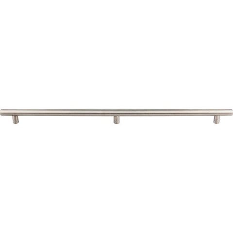 Hollow Bar Pull 3 posts 2x18 1/8 Inch (c-c) - Brushed Stainles