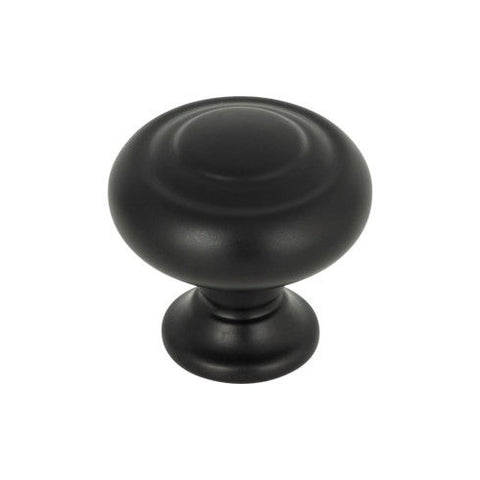 Kent Knob 1 1/4 Inch - Flat Black - BLK