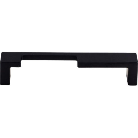 Modern Metro Notch Pull A 5 Inch (c-c) - Flat Black - BLK