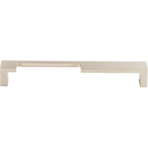 Modern Metro Notch Pull A 7 Inch (c-c) - Brushed Satin Nickel