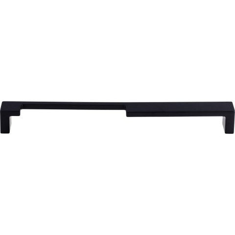 Modern Metro Notch Pull A 9 Inch (c-c) - Flat Black - BLK