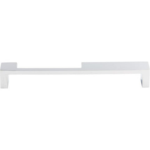 Modern Metro Notch Pull B 7 Inch (c-c) - Polished Chrome - PC