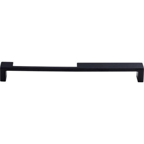 Modern Metro Notch Pull B 9 Inch (c-c) - Flat Black - BLK