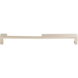 Modern Metro Notch Pull B 9 Inch (c-c) - Brushed Satin Nickel