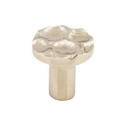 Cobblestone Round Knob 1 1/8 Inch - Polished Nickel - PN