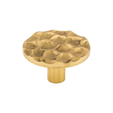 Cobblestone Round Knob 1 15/16 Inch - Brass - BR