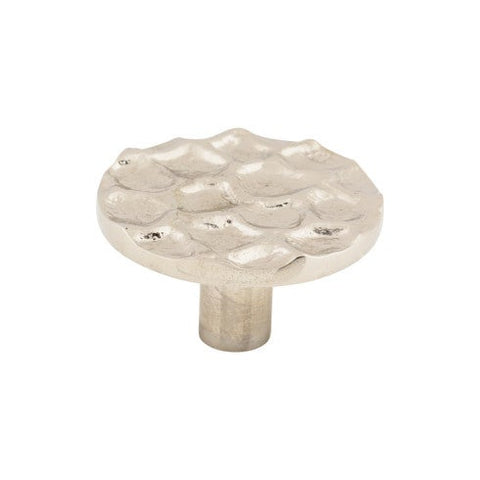 Cobblestone Round Knob 1 15/16 Inch - Polished Nickel - PN