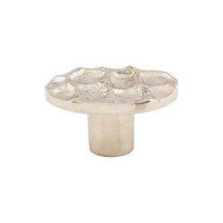 Cobblestone Oval Knob 2 Inch - Polished Nickel - PN