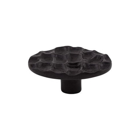 Cobblestone Oval Knob 2 5/8 Inch - Coal Black - CB