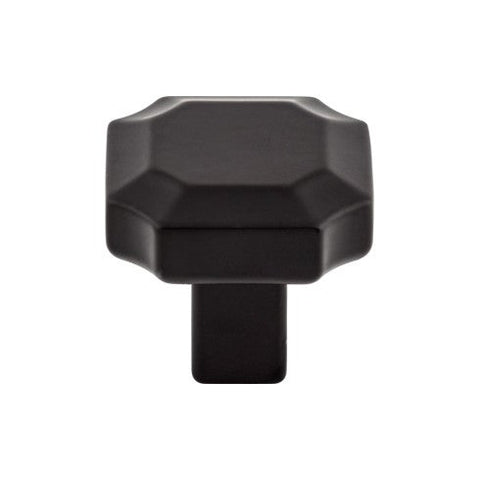 Davenport Knob 1 1/4 Inch - Flat Black - BLK