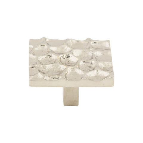 Cobblestone Square Knob 1 15/16 Inch - Polished Nickel - PN