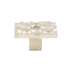 Cobblestone Rectangle Knob 1 7/8 Inch - Polished Nickel - PN