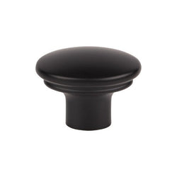 Julian Oval Knob 1 3/8 Inch - Flat Black - BLK