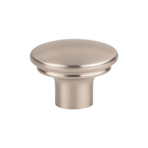 Julian Oval Knob 1 3/8 Inch - Brushed Satin Nickel - BSN