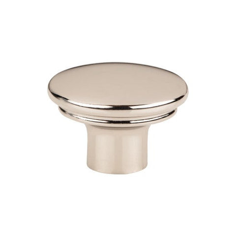 Julian Oval Knob 1 3/8 Inch - Polished Nickel - PN