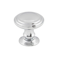 Reeded Knob 1 1/4 Inch - Polished Chrome - PC