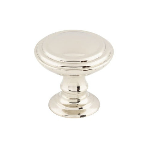 Reeded Knob 1 1/2 Inch - Polished Nickel - PN