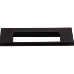 Europa Cut Out Tab Pull 3 3/4 Inch (c-c) - Flat Black - BLK