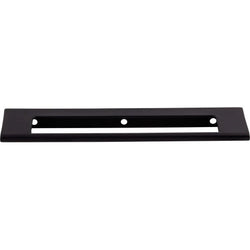 Europa Cut Out Tab Pull 6 Inch (c-c) - Flat Black - BLK