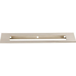 Europa Cut Out Tab Pull 6 Inch (c-c) - Brushed Satin Nickel -