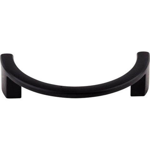 Half Circle Open Pull 3 1/2 Inch (c-c) - Flat Black - BLK