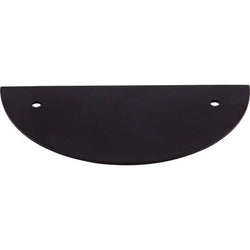 Half Circle Backplate 3 1/2 Inch (c-c) - Flat Black - BLK