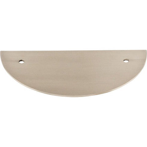 Half Circle Backplate 3 1/2 Inch (c-c) - Brushed Satin Nickel