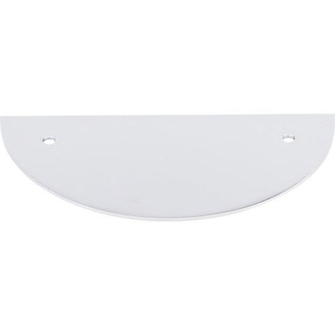 Half Circle Backplate 3 1/2 Inch (c-c) - Polished Chrome - PC