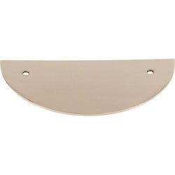 Half Circle Backplate 3 1/2 Inch (c-c) - Polished Nickel - PN