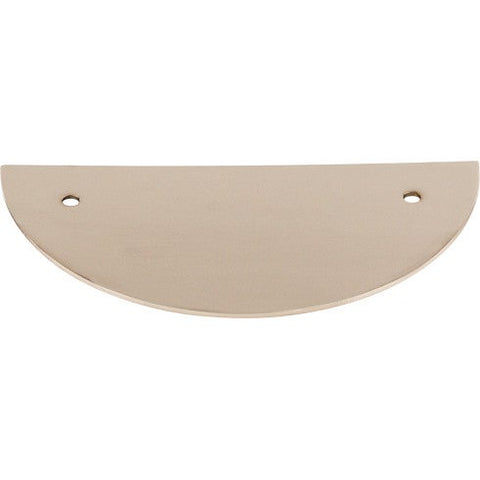 Half Circle Backplate 3 1/2 Inch (c-c) - Polished Nickel - PN